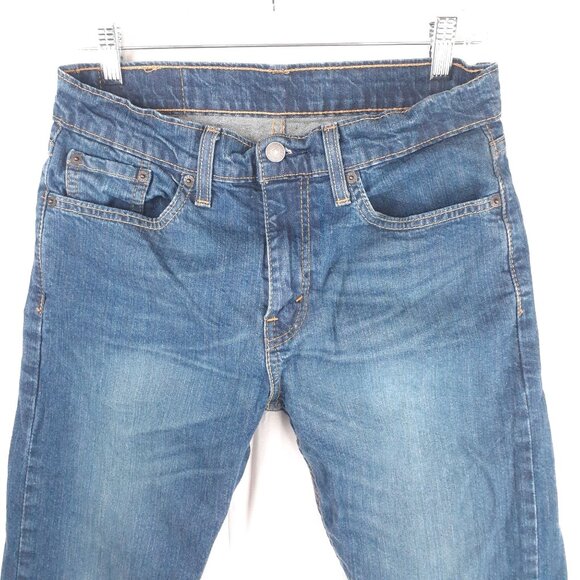 Levis Mens 502 Taper Fit Jeans Size 29W 32L Medium Wash Denim - Picture 10 of 13